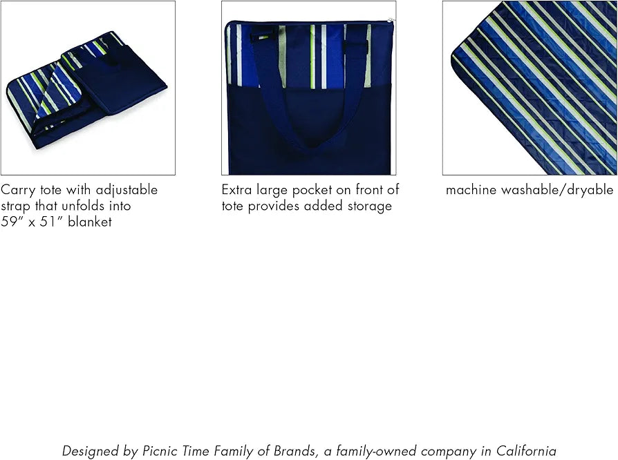ONIVA - a Picnic Time brand - Vista Outdoor Picnic Blanket & Tote