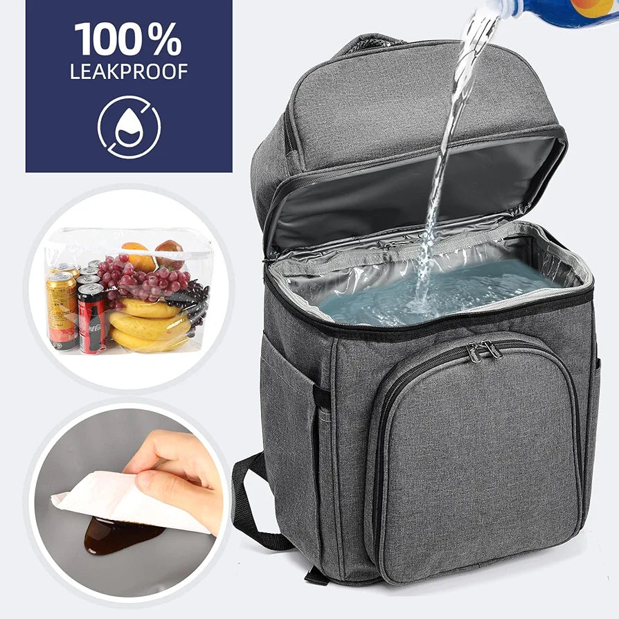 Vogano Picnic Backpack & Accessories – Insulated Picnic Set for 2